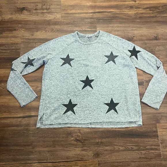 Sweet Romeo Grey Star Crewneck Sweatshirt - Picture 2 of 7
